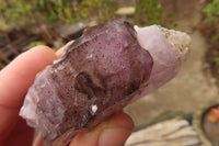 Natural Smokey Amethyst Crystals x 12 From Chiredzi, Zimbabwe