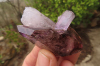 Natural Smokey Amethyst Crystals x 12 From Chiredzi, Zimbabwe