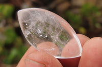 Polished Clear Quartz "Angel Tears" Pendant Pieces x 20 From Madagascar