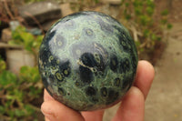 Polished Stromatolite Jasper Spheres x 4 From Madagascar