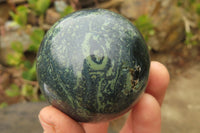 Polished Stromatolite Jasper Spheres x 4 From Madagascar