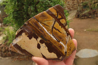 Polished On One Side Nguni Jasper Specimens x 2 From Prieska, South Africa