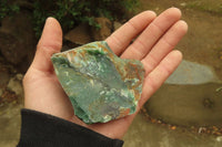 Natural Green Jade Cobbed Specimens x 12 From Swaziland