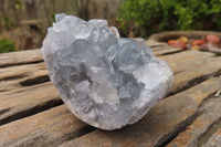 Natural Celestite Specimens x 6 From Sakoany, Madagascar