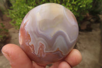 Polished Ocean Flower Agate Galet / Palm Stones x 12 From Antsahalova, Madagascar