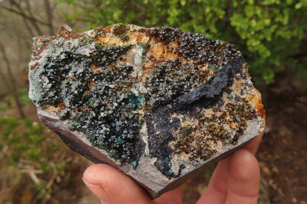 Natural Libethenite Crystals On Dolomite Matrix Specimens x 6 From Shituru, Congo