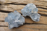 Natural Celestite Specimens x 12 From Sakoany, Madagascar