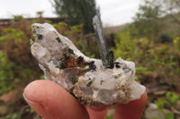 Natural Aegirine With Smokey Quartz Specimens x 20 From Zomba, Malawi