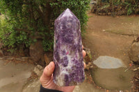 Polished Lepidolite Tower x 1 From Madagascar