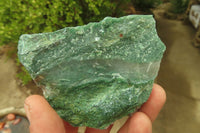 Natural Green Jade Cobbed Specimens x 12 From Swaziland