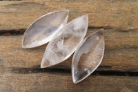 Polished Clear Quartz "Angel Tears" Pendant Pieces x 20 From Madagascar