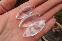 Polished Clear Quartz "Angel Tears" Pendant Pieces x 20 From Madagascar