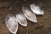 Polished Clear Quartz "Angel Tears" Pendant Pieces x 20 From Madagascar