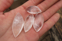 Polished Clear Quartz "Angel Tears" Pendant Pieces x 20 From Madagascar