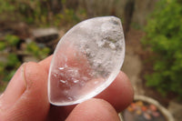 Polished Clear Quartz "Angel Tears" Pendant Pieces x 20 From Madagascar