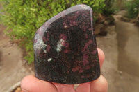 Polished Ruby Corundum in Chrome Verdite Free Forms x 6 From Zimbabwe