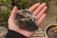 Natural Libethenite Crystals On Dolomite Matrix Specimens x 6 From Congo