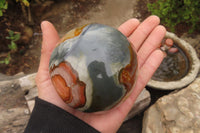 Polished Polychrome Jasper Spheres x 3 From Mahajanga, Madagascar