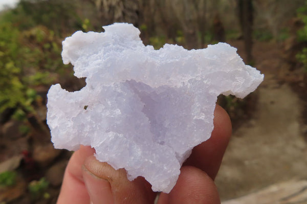 Natural Etched Blue Chalcedony Specimens x 35 From Nsanje, Malawi