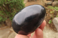 Polished Black Schorl Tourmaline Eggs x 6 From Madagascar