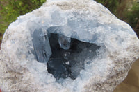 Natural Celestite Geode x 1 From Sakoany, Madagascar