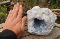 Natural Celestite Geode x 1 From Sakoany, Madagascar