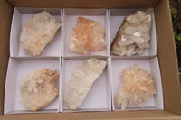 Natural Quartz Clusters x 6 From Madagascar