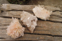 Natural Quartz Clusters x 6 From Madagascar