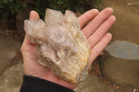 Natural Quartz Clusters x 2 From Luena, Congo