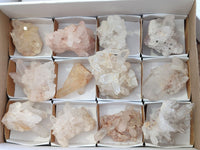 Natural Clear Quartz Clusters x 12 From Madagascar