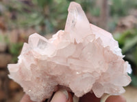 Natural Clear Quartz Clusters x 12 From Madagascar