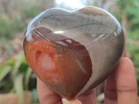 Polished Polychrome Jasper Hearts x 6 From Madagascar