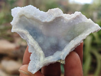 Natural Etched Blue Chalcedony Specimens x 35 From Malawi