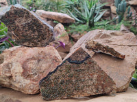 Natural Libethenite Crystals On Dolomite Matrix Specimens x 3 From Shituru, Congo