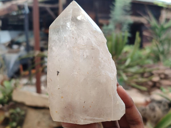 Polished Arcadian Quartz Crystals x 4 From Angola