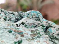 Natural Chrysocolla On Dolomite Specimen x 1 From Likasi, Congo