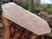 Polished Rose Quartz Crystals x 4 From Ambatondrazaka, Madagascar