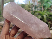 Polished Rose Quartz Crystals x 4 From Ambatondrazaka, Madagascar