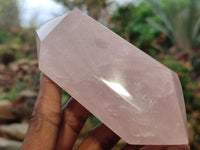 Polished Rose Quartz Crystals x 4 From Ambatondrazaka, Madagascar