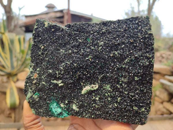 Natural Libethenite Crystals On Dolomite Matrix Specimen x 1 From Congo