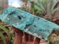 Natural Chrysocolla With Malachite Dolomite Specimens x 3 From Congo