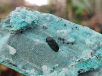 Natural Chrysocolla With Malachite Dolomite Specimens x 3 From Congo