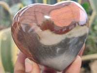 Polished Polychrome Jasper Hearts x 6 From Madagascar