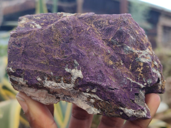 Natural Metallic Purpurite Cobbed Specimens x 6 From Erongo, Namibia