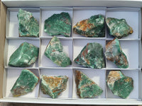 Natural Green Jade Cobbed Specimens x 12 From Swaziland