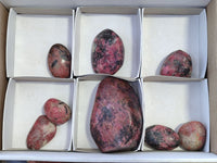 Polished Rhodonite Free Forms x 8 From Zimbabwe