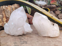 Natural Quartz Clusters x 4 From Madagascar