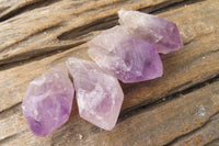 Natural Jacaranda Amethyst Single Crystals x 35 From Zambia