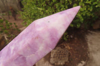 Polished Lepidolite Points x 3 From Zimbabwe