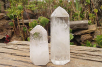 Natural Clear Quartz Crystals x 6 From Madagascar